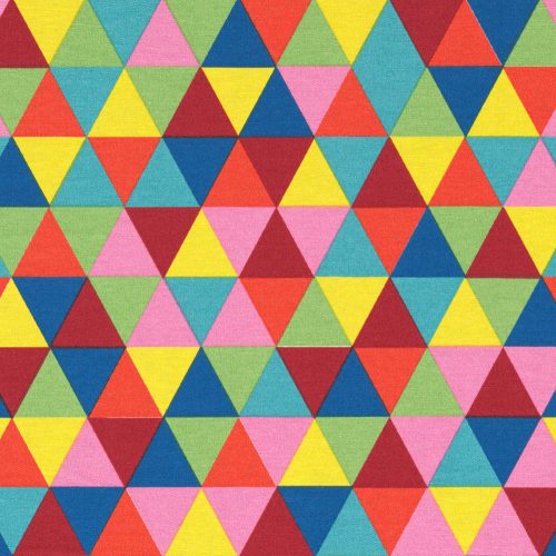 Háromszögek - élénk színes vastagabb textil