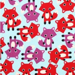 Cool Cords Foxes sky - kordbársony
