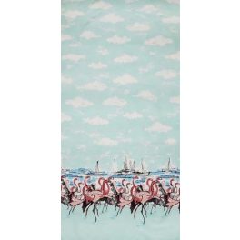 Flamingo border Seafoam