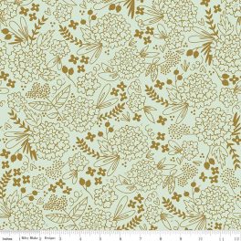 On Trend Floral Mint in Sparkle